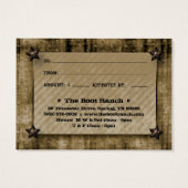 ギフトカードベージュデニムテキサス州スター (裏面)