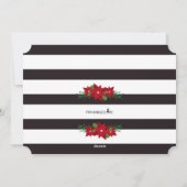 ギフトカードホルダー | クリスマスポインセチア シーズンカード (裏面)