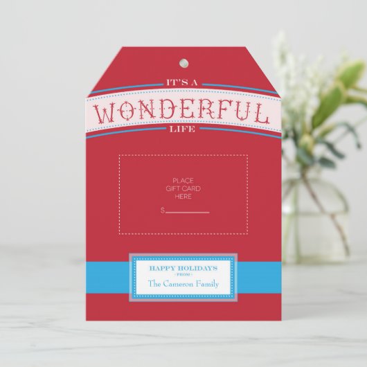 ギフトカードホルダー |素晴らしい生活だ (スタンド正面)