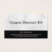 ギフトカード大理石 |クーポンコード (正面)