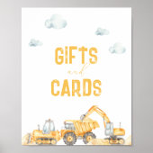 ギフトカード建築テーマ誕生日 ポスター (正面)