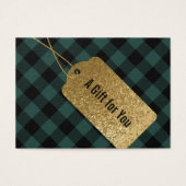 ギフトカード証明書 |緑バッファローチェック (正面)