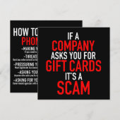 ギフトカード詐欺 – 詐欺の防止 (正面/裏面)