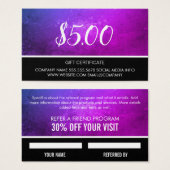 ギフトカード (正面&裏面)