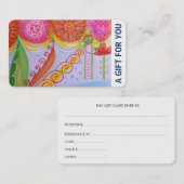 ギフトカード、ギフト券、D4-052115 割引カード (正面/裏面)