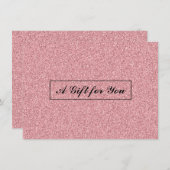 ギフトカード |グリッターバラ金ゴールドサロンとスパ (正面/裏面)