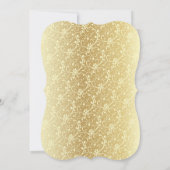 ギフトカード ベビーシャワー 女の子 ピンクとゴールド 招待状 (裏面)