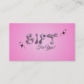 ギフトカード 名刺 (正面)