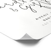 ギフトカードBoho服ミニマル赤ちゃんシャワー ポスター (角)