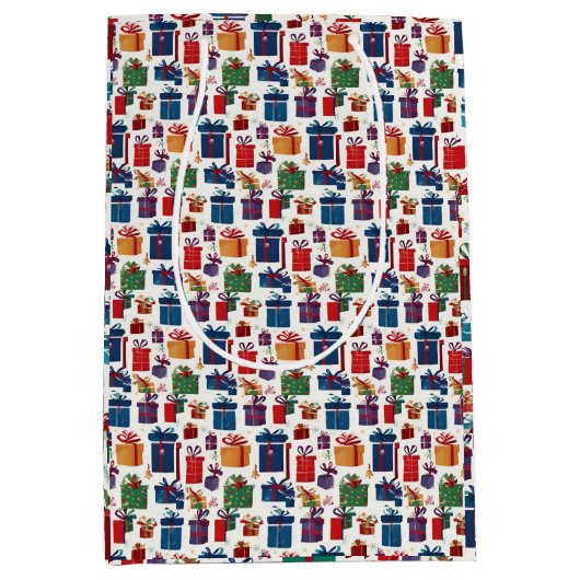 ギフトガロ数々のーカラー ミディアムペーパーバッグ (正面)