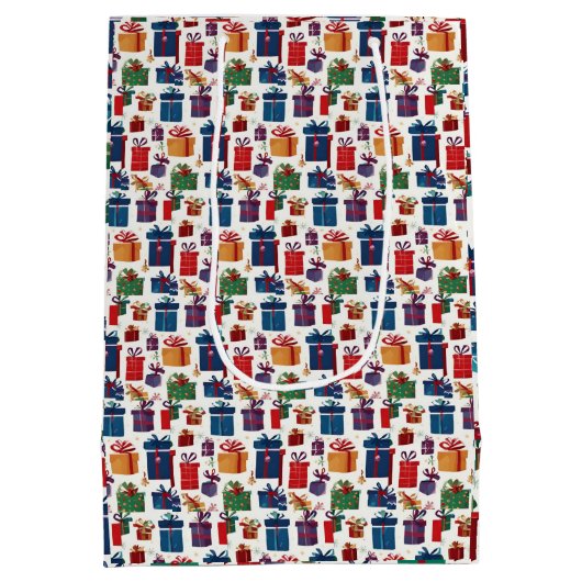 ギフトガロ数々のーカラー ミディアムペーパーバッグ (裏面)