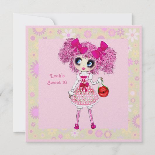 ギフトガーリー原宿ガールスタイル 招待状 (正面)