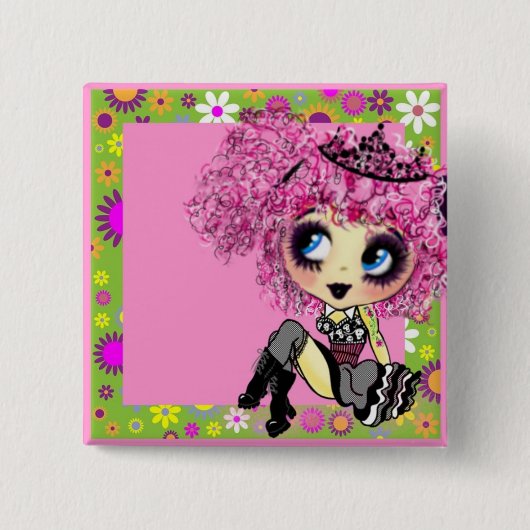 ギフトガーリー原宿ガールスタイル 缶バッジ (正面)