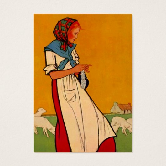 ギフトギフトによるニードルワークラベル名刺 (正面)