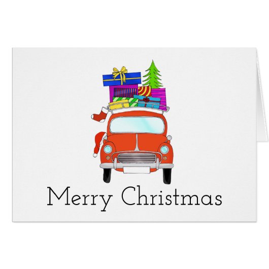 ギフトクラシック付きクリスマスカー (正面横)