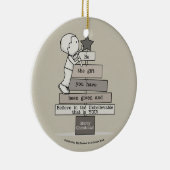 ギフトクリスマスツリーになる(タン) セラミックオーナメント (右)