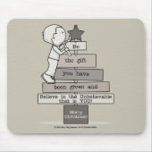 ギフトクリスマスツリーになる(タン) マウスパッド (正面)