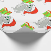 ギフトクリスマスラッピング子猫付き紙 ラッピングペーパー (角)