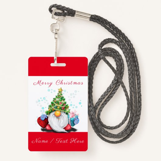 ギフトクリスマス名前をカスタムするバッジ付き格言 バッジ (裏面ランヤード)