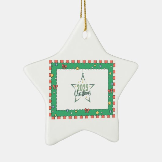 ギフトクリスマス セラミックオーナメント (右)