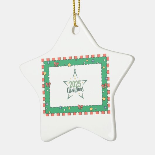 ギフトクリスマス セラミックオーナメント (左)