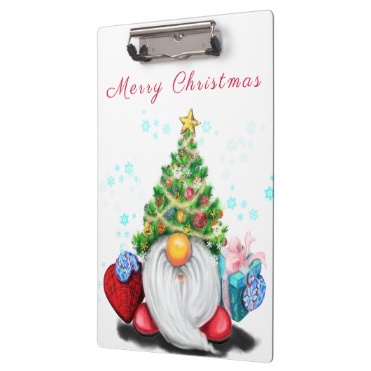 ギフトクリップボード付き可愛いクリスマス格言 クリップボード (左)