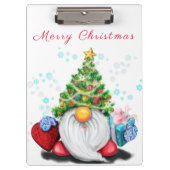 ギフトクリップボード付き可愛いクリスマス格言 クリップボード (正面)