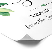 ギフトサイン結婚ブライダルシャワーのレモンのサイン ポスター (角)