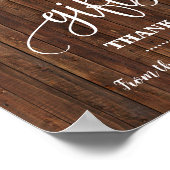 ギフトサイン ウェスタン シャワー ウェディング レセプション ポスター (角)