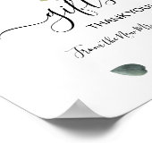 ギフトシャワー ウェディング グリーン ユーカリ サイン (角)