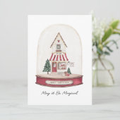 ギフトショップクリスマスカード 招待状 (スタンド正面)