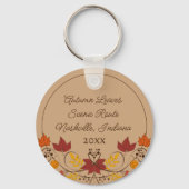 ギフトショップブティックサミナリー紅葉カスタム文字 キーホルダー (裏面)