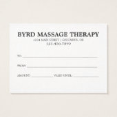 ギフトシンプルカード (裏面)