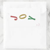 ギフトシンプルステッカーからのクリスマスの喜び 長方形シール (バッグ)