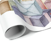 ギフトシンプルヴィンテージ付きクリスマスツリー ラッピングペーパー (ロールコーナー)