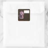 ギフトシール付きサンタ スクエアシール (バッグ)