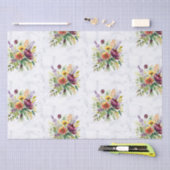 ギフトスタイリッシュラップブーケマーブルデザイン 薄葉紙 (クラフト)