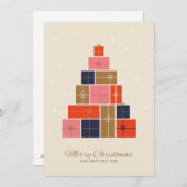 ギフトスタッククリスマスツリー シーズンカード (正面/裏面)