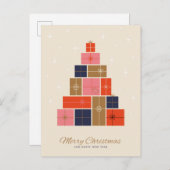 ギフトスタッククリスマスツリー シーズンポストカード (正面/裏面)