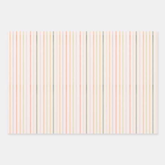ギフトストライプのラップ ラッピングペーパーシート (正面)