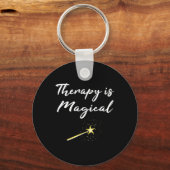 ギフトセラピーは魔法のメンタルヘルスプロフェッショナル キーホルダー (正面)