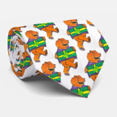 ギフトタイ付きクリスマステディベア ネクタイ (ロール)