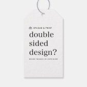 ギフトタグ あなたのデザインをアップロード (裏面)