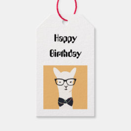 ギフトタグ - お誕生日おめでとう 面白いラマ