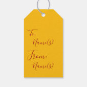 ギフトタグ - ポップアート 有名人 (裏面)