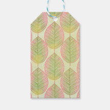 ギフトタグ 中世紀のファモダンンヤシ葉