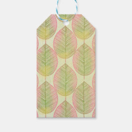 ギフトタグ 中世紀のファモダンンヤシ葉