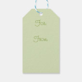 ギフトタグ 中世紀のファモダンンヤシ葉 (裏面)