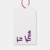 ギフトタグ - 女の子の赤ちゃんの誕生おめでとう (裏面)