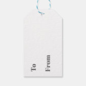 ギフトタグ - 家の列 (裏面)